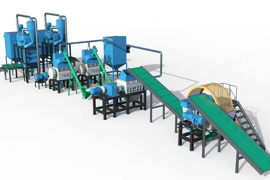 Japanese waste tire recycling line, waste tire rubber granule production line for sale - Henan Reacore