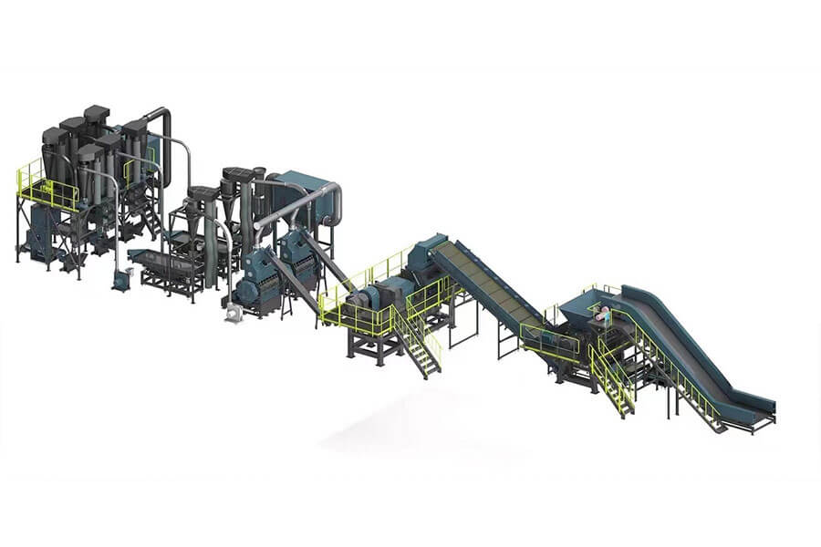 What types of waste tire recycling lines are produced by Henan Recore - Waste Tire Recycling Equipment Manufacturer