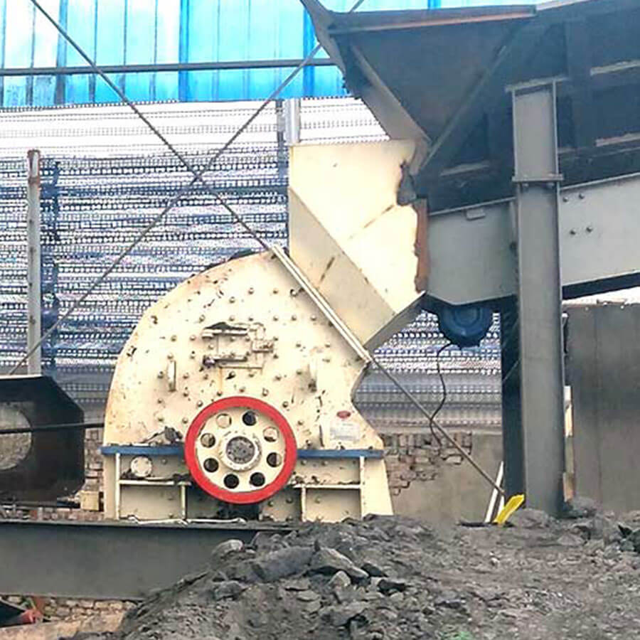 Heavy hammer crusher working site, sand production line crusher for sale - Henan Reacore