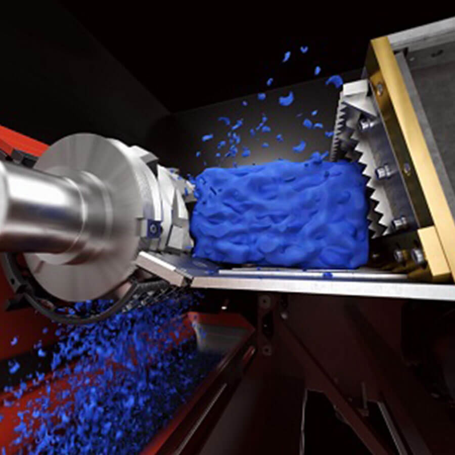 The working principle of the single shaft shredder, which can shred various waste and plastics, for sale - Henan Reacore