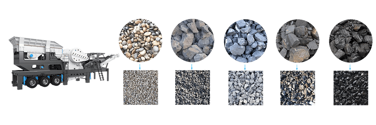 Applicable materials and scope of mobile crushing station, mobile sand and gravel crusher for sale - Henan Reacore