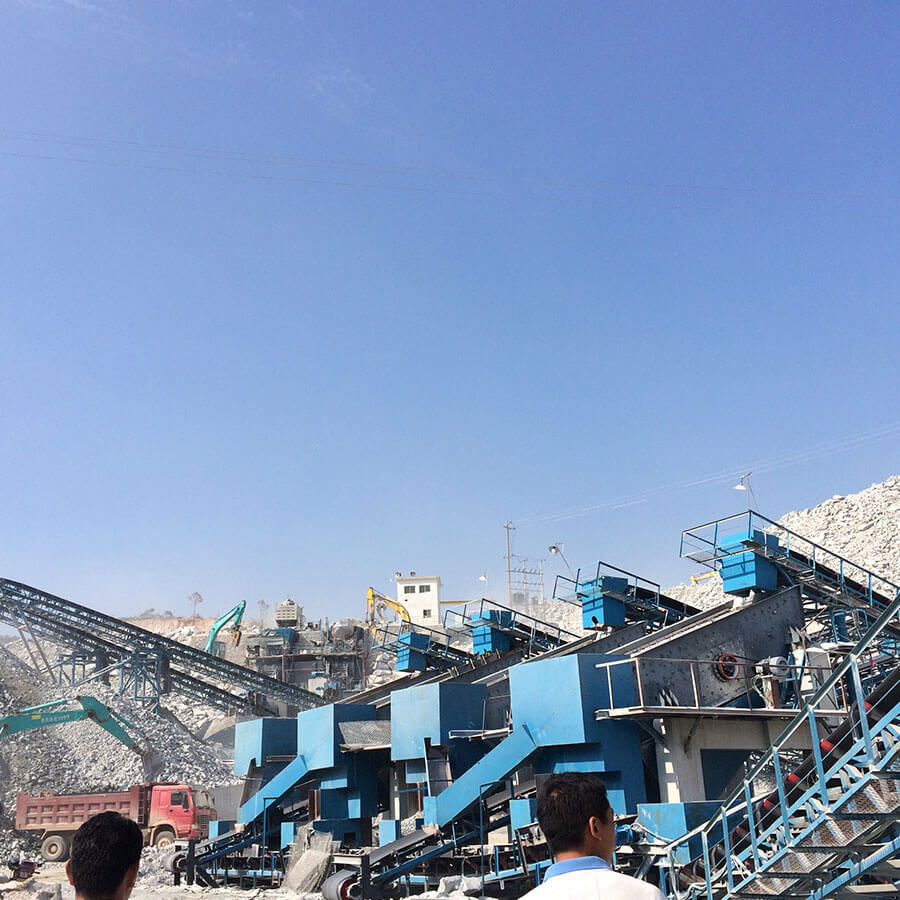 Stone crushing production line case, sand and gravel crushing production line equipment manufacturer-Henan Reacore