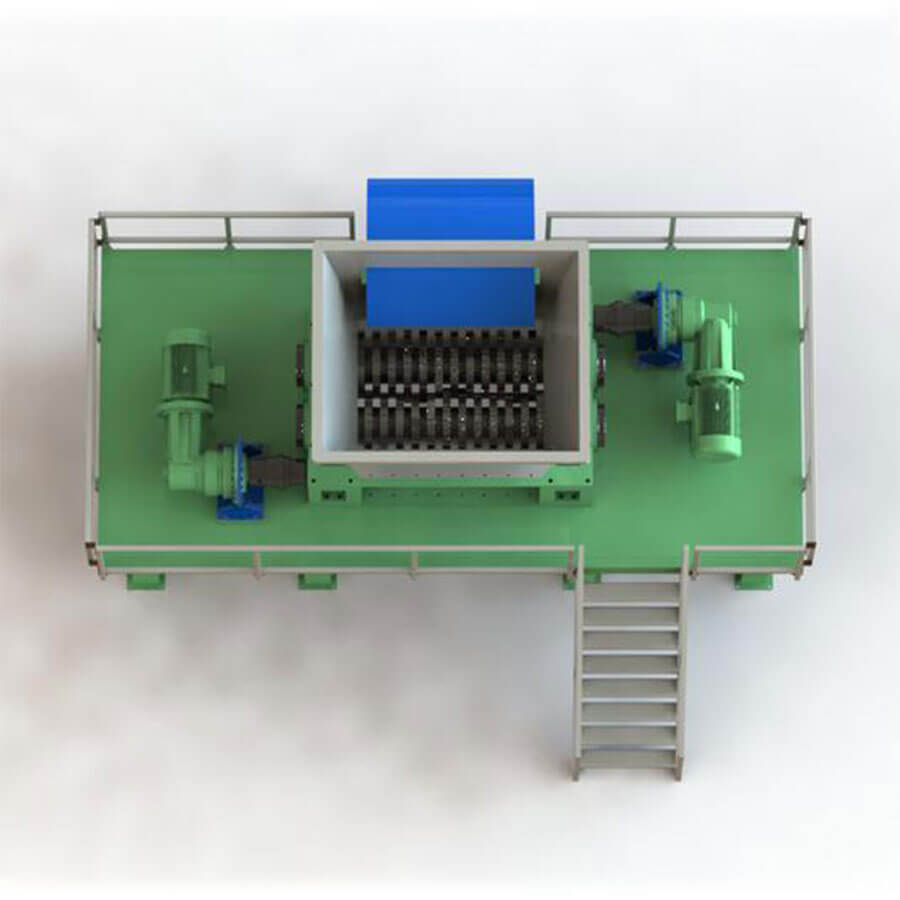 The structure of double shaft shredder, professional double shaft shredder manufacturer-Henan Reacore