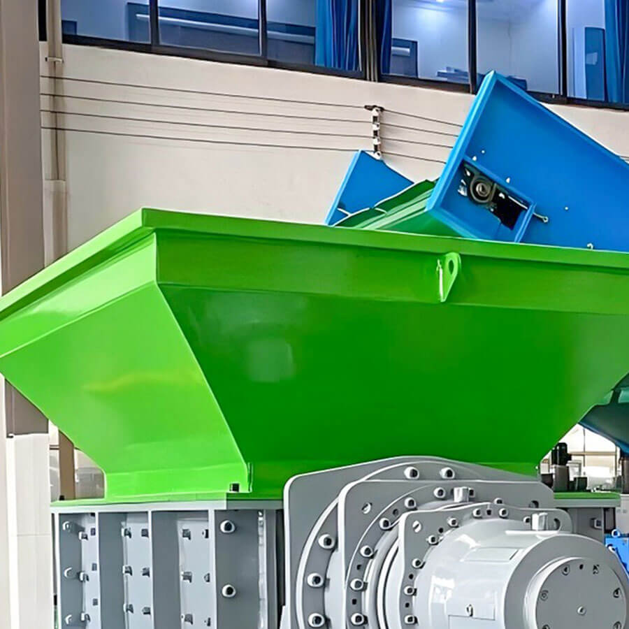 Double shaft shredder structure configuration, professional double shaft shredder manufacturer - Henan Reacore
