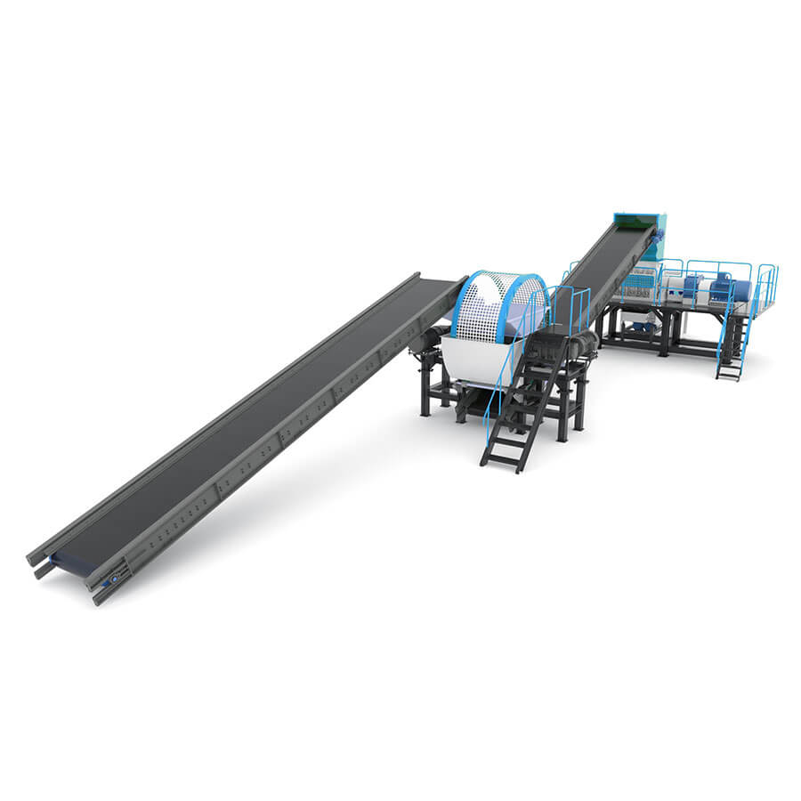 Waste tire pellet production line for sale, equipment for shredding waste tires into pellets - Henan Reacore