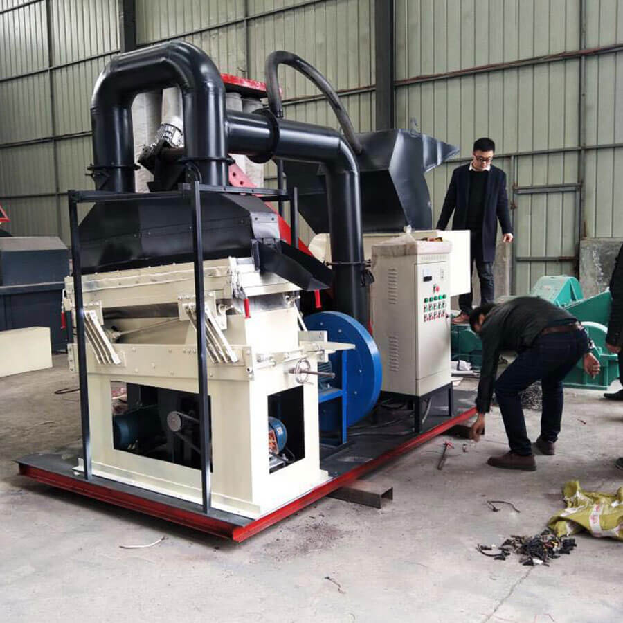 Working case of waste copper wire recycling machine, waste copper wire recycling equipment for sale - Henan Reacore