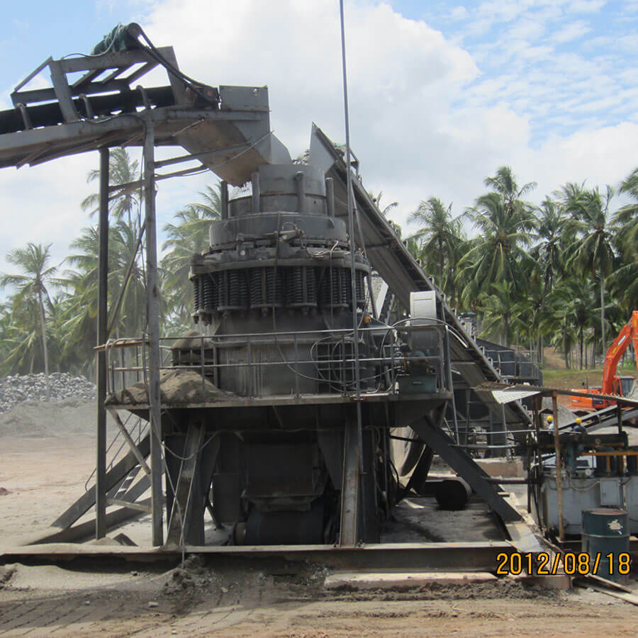 Cone crusher working site, various mining sand and gravel cone crushers for sale - Henan Reacore